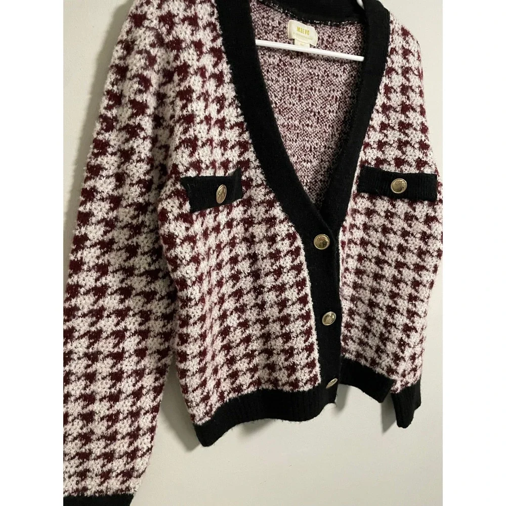 Anthropologie black maroon